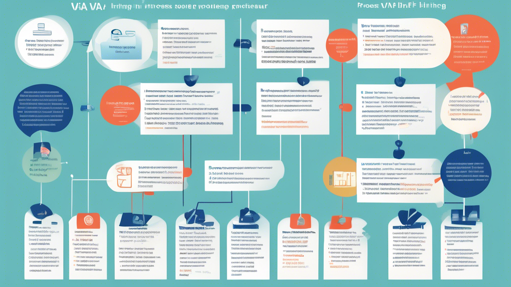 An illustrated flowchart depicting the step-by-step process of the VA hiring procedure, with each step detailed in clear, easy-to-understand icons and brief text explanations.